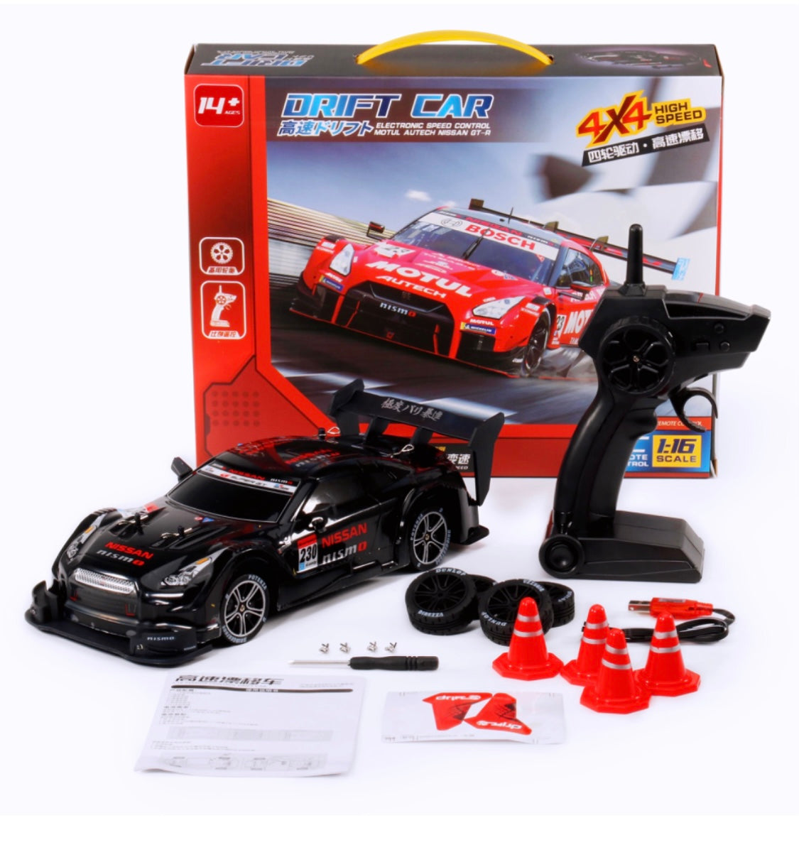 1:16 4WD DRIFT CAR - (Electronic Speed Control - Turbo Racing)