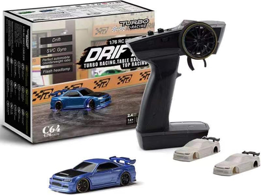 C64 - 1:76 DRIFT CAR (RTR) - (Electronic Speed Control - Turbo Racing)