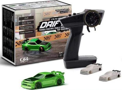 C64 - 1:76 DRIFT CAR (RTR) - (Electronic Speed Control - Turbo Racing)